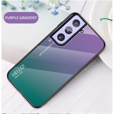 Защитный чехол Deexe Gradient Color для Samsung Galaxy S21 Plus - Purple / Green