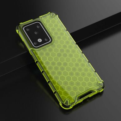 Защитный чехол Deexe Honeycomb Series для Samsung Galaxy S20 Ultra (G988) - Green