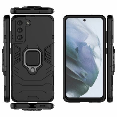 Защитный чехол Deexe Hybrid Case для Samsung Galaxy S21 FE (G990) - Black