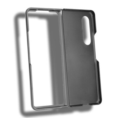 Защитный чехол Deexe Leather Back Cover (FF) для Samsung Galaxy Fold 3 - Black
