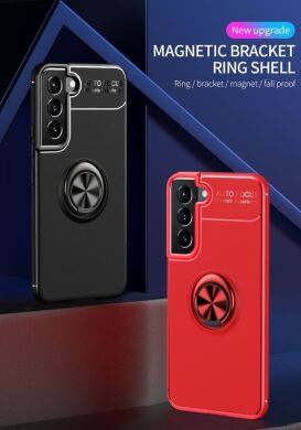 Защитный чехол UniCase Magnetic Ring для Samsung Galaxy S22 Plus - Black / Red