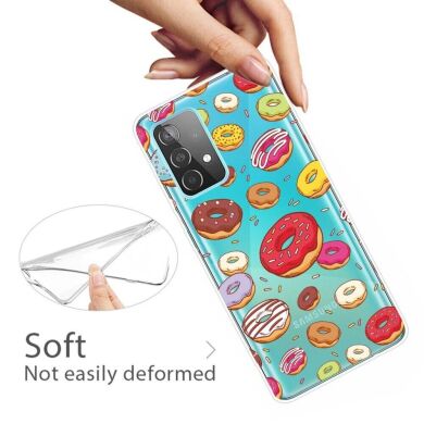 Силиконовый (TPU) чехол Deexe Pretty Glossy для Samsung Galaxy A23 (A235) - Doughnut