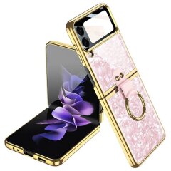 Защитный чехол GKK Fashion Shell для Samsung Galaxy Flip 4 - Pink