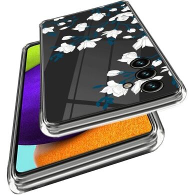 Силиконовый (TPU) чехол Deexe Pretty Glossy для Samsung Galaxy A15 (A155) - Magnolias