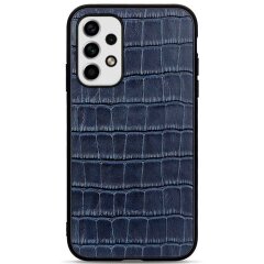 Кожаный чехол UniCase Croco Skin для Samsung Galaxy A23 (A235) - Blue