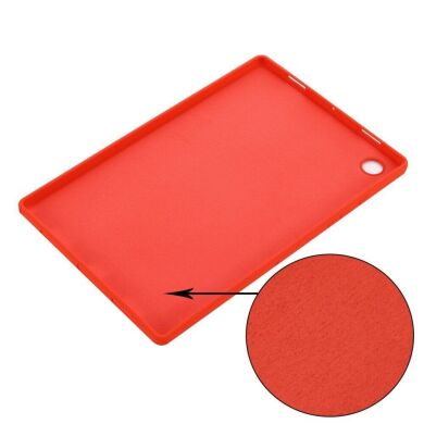 Защитный чехол Deexe Silicone Shell для Samsung Galaxy Tab A8 10.5 (X200/205) - Red