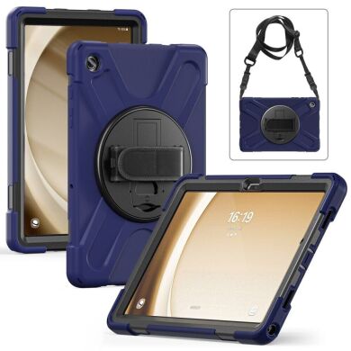 Защитный чехол Deexe Shockproof Case для Samsung Galaxy Tab A9 Plus (X210/216) - Navy Blue