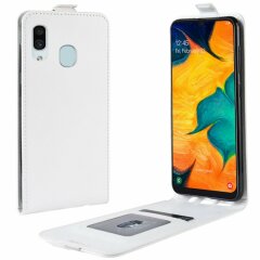 Чехол Deexe Flip Case для Samsung Galaxy A30 (A305) / A20 (A205) - White
