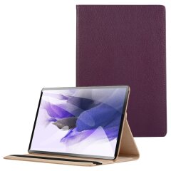 Чехол Deexe Rotation для Samsung Galaxy Tab S7 FE (T730/T736) - Purple