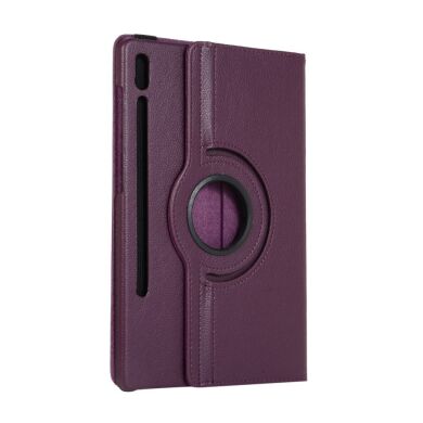 Чехол Deexe Rotation для Samsung Galaxy Tab S7 FE (T730/T736) - Purple