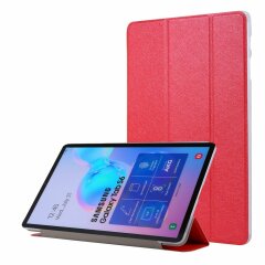 Чехол Deexe Silk Texture для Samsung Galaxy Tab S6 10.5 (T860/865) - Red