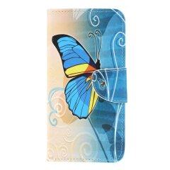Чехол-книжка Deexe Color Wallet для Samsung Galaxy M10 (M105) - Blue Butterfly