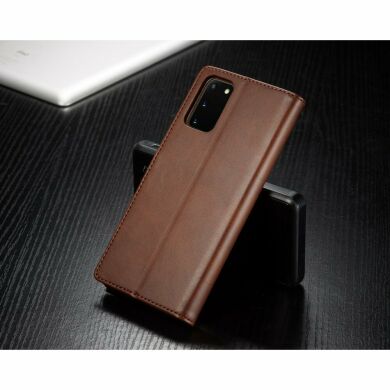 Чехол LC.IMEEKE Wallet Case для Samsung Galaxy S20 (G980) - Coffee