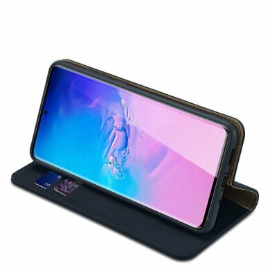 Кожаный чехол DUX DUCIS Wish Series для Samsung Galaxy S20 Ultra (G988) - Dark Blue