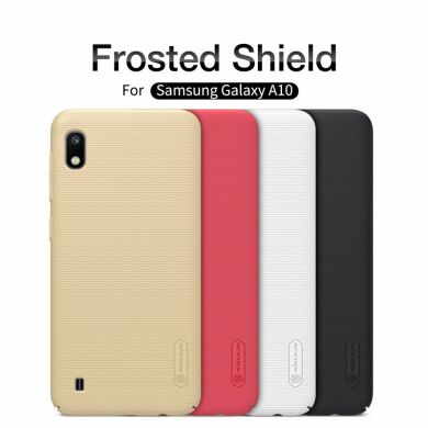 Пластиковый чехол NILLKIN Frosted Shield для Samsung Galaxy A10 (A105) - Gold