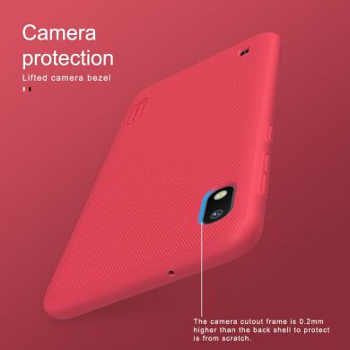 Пластиковый чехол NILLKIN Frosted Shield для Samsung Galaxy A10 (A105) - Red