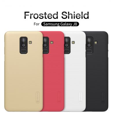 Пластиковый чехол NILLKIN Frosted Shield для Samsung Galaxy J8 2018 (J810) - Gold