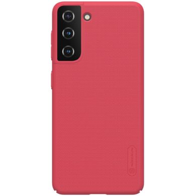 Пластиковый чехол NILLKIN Frosted Shield для Samsung Galaxy S21 - Red