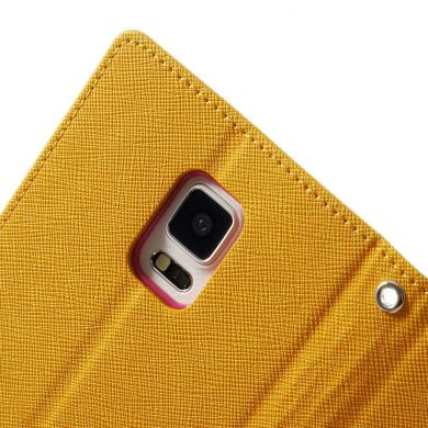 Чехол Mercury Cross Series для Samsung Galaxy Note 4 (N910) - Yellow