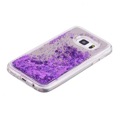 Силіконова накладка Deexe Fashion Glitter для Samsung Galaxy S7 (G930) - Violet