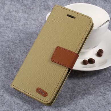 Чехол-книжка ROAR KOREA Cloth Texture для Samsung Galaxy S8 (G950) - Khaki