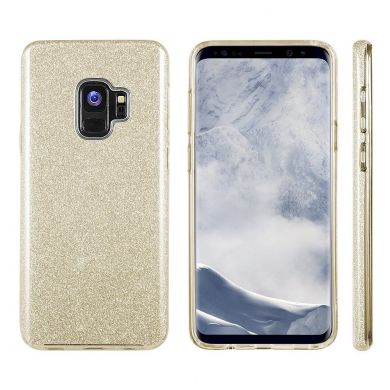 Силиконовый чехол UniCase Glitter Cover для Samsung Galaxy S9 (G960) - Gold