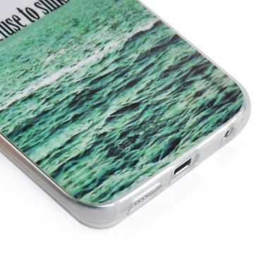 Силиконовая накладка Deexe Life Style для Samsung Galaxy S6 edge (G925) - Refuse to Sink