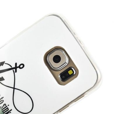 Силиконовая накладка Deexe Life Style для Samsung Galaxy S6 (G920) - Refuse to Sink