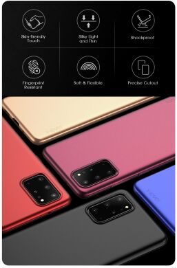 Силиконовый чехол X-LEVEL Matte для Samsung Galaxy S20 Plus (G985) - Wine Red