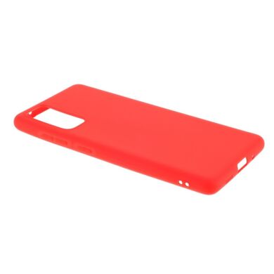 Силиконовый (TPU) чехол Deexe Matte Case для Samsung Galaxy S20 FE (G780) - Red