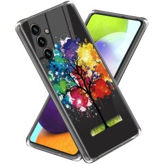 Силиконовый (TPU) чехол Deexe Pretty Glossy для Samsung Galaxy A55 (A556) - Colorful Tree