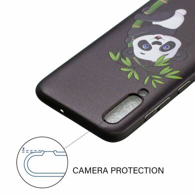 Силиконовый (TPU) чехол UniCase Color Style для Samsung Galaxy A70 (A705) - Panda Climbing on Bamboo
