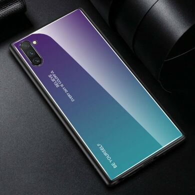 Защитный чехол Deexe Gradient Color для Samsung Galaxy Note 10+ (N975) - Purple / Blue