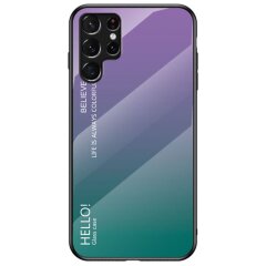 Защитный чехол Deexe Gradient Color для Samsung Galaxy S22 Ultra - Purple