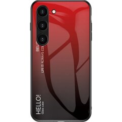 Захисний чохол Deexe Gradient Color для Samsung Galaxy S23 - Red / Black