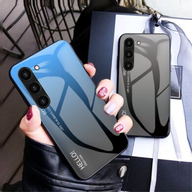 Защитный чехол Deexe Gradient Color для Samsung Galaxy S23 - Pink / Blue