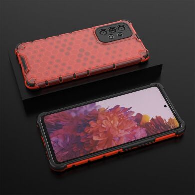 Защитный чехол Deexe Honeycomb Series для Samsung Galaxy A53 - Red