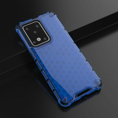 Защитный чехол Deexe Honeycomb Series для Samsung Galaxy S20 Ultra (G988) - Blue