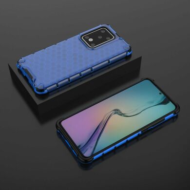 Защитный чехол Deexe Honeycomb Series для Samsung Galaxy S20 Ultra (G988) - Blue