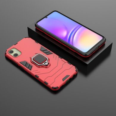Защитный чехол Deexe Hybrid Case для Samsung Galaxy A05 (A055) - Red