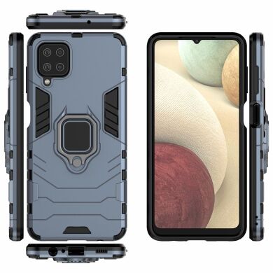 Защитный чехол Deexe Hybrid Case для Samsung Galaxy A12 (A125) / A12 Nacho (A127) - Blue