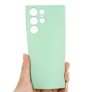 Защитный чехол Deexe Silicone Case для Samsung Galaxy S23 Ultra - Green
