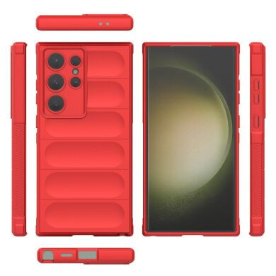 Защитный чехол Deexe Terra Case для Samsung Galaxy S24 Ultra - Wine Red