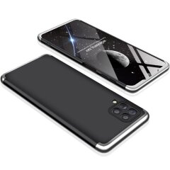 Защитный чехол GKK Double Dip Case для Samsung Galaxy A22 (A225) / Galaxy M32 (M325) - Black / Silver