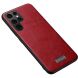 Защитный чехол SULADA Leather Case для Samsung Galaxy S22 Ultra - Red. Фото 1 из 6
