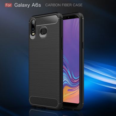 Защитный чехол UniCase Carbon для Samsung Galaxy A6s - Dark Blue