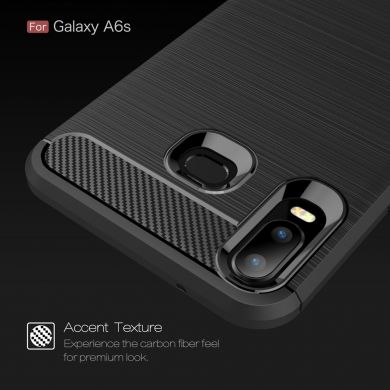 Защитный чехол UniCase Carbon для Samsung Galaxy A6s - Black