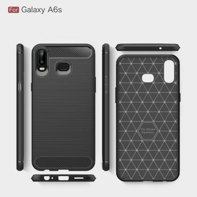 Защитный чехол UniCase Carbon для Samsung Galaxy A6s - Black