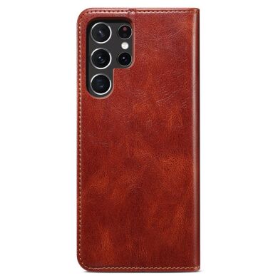 Захисний чохол UniCase Leather Wallet для Samsung Galaxy S22 Ultra - Brown
