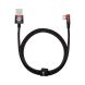 Кабель Baseus MVP 2 Elbow-shaped USB to Type-C (100W, 1m) CAVP000420 - Black / Red. Фото 5 из 24